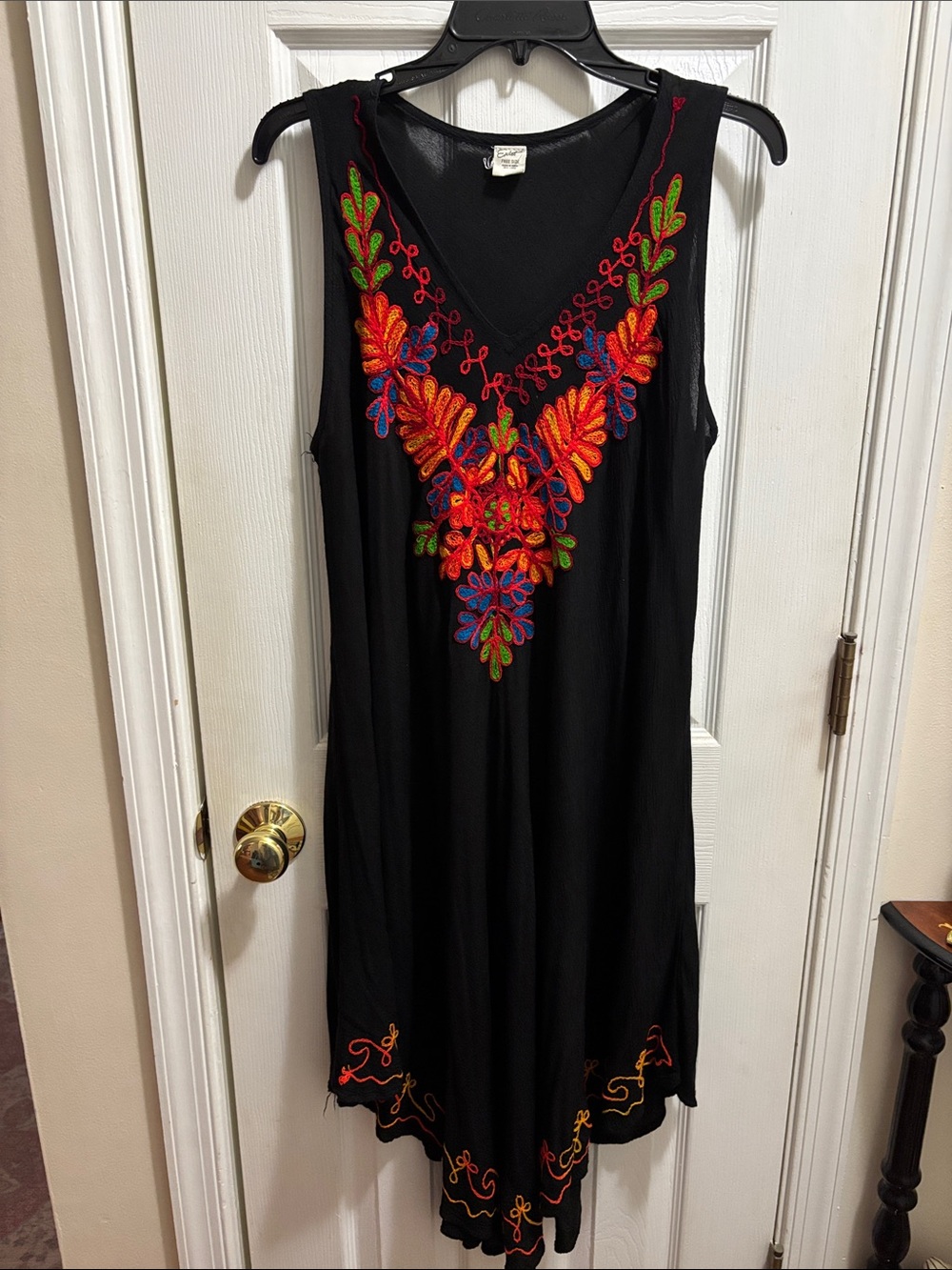 Exist Embroidered Black High/Low Dress/Tunic!